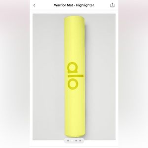 NWT ALO WARRIOR YOGA MAT HIGHLIGHTER YELLOW